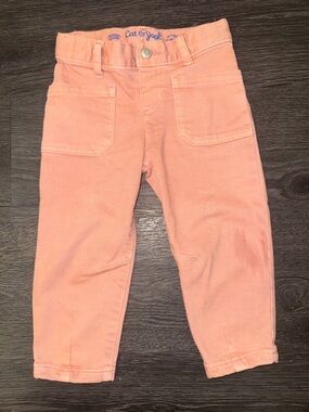 Cat & Jack Coral Stretch Jeans 2T